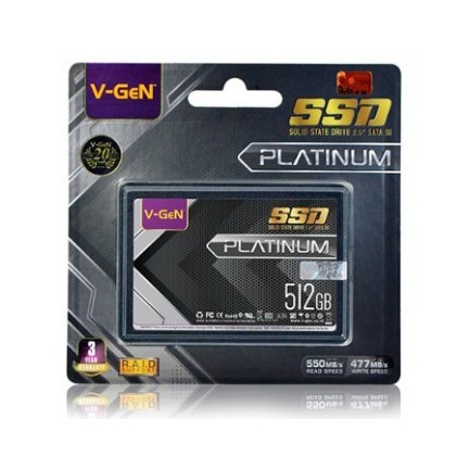 SSD V-Gen Vgen Platinum 512GB SATA III/Original v-gen