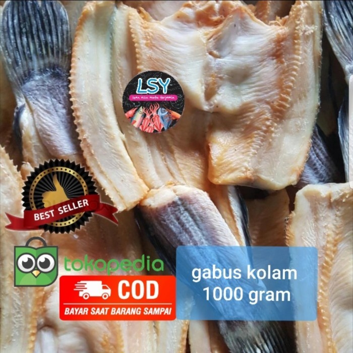 

ikan asin gabus kolam 1 kg