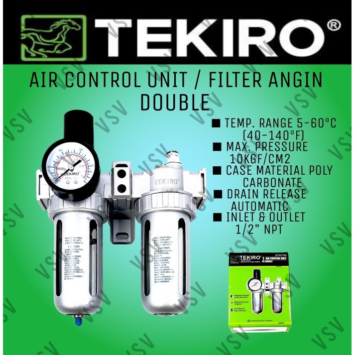 Tekiro Air Control Unit Double Air Filter Angin Compressor Tekiro