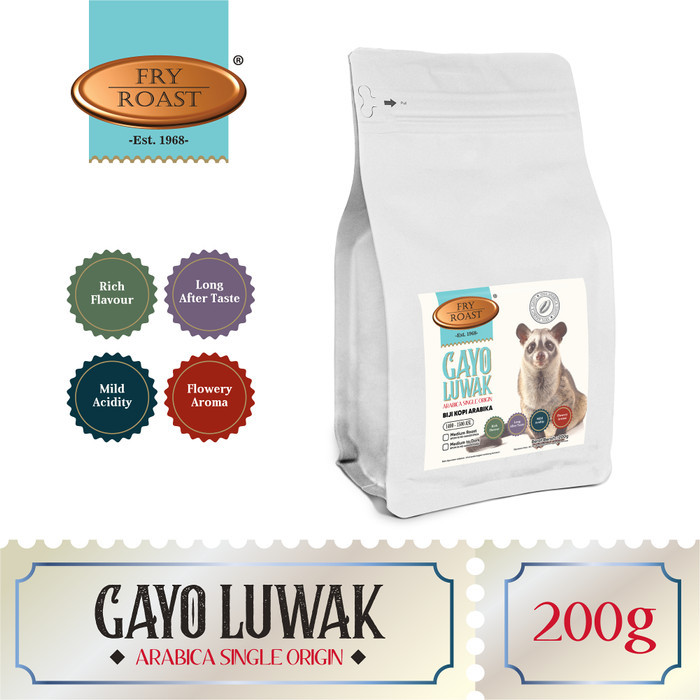 

KOPI ARABIKA GAYO LUWAK LIAR 200 GRAM BIJI DAN BUBUK