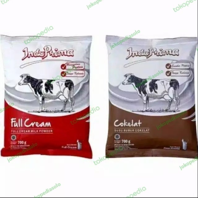 

susu bubuk gemuk badan indoprima 700 gram coklat & full cream