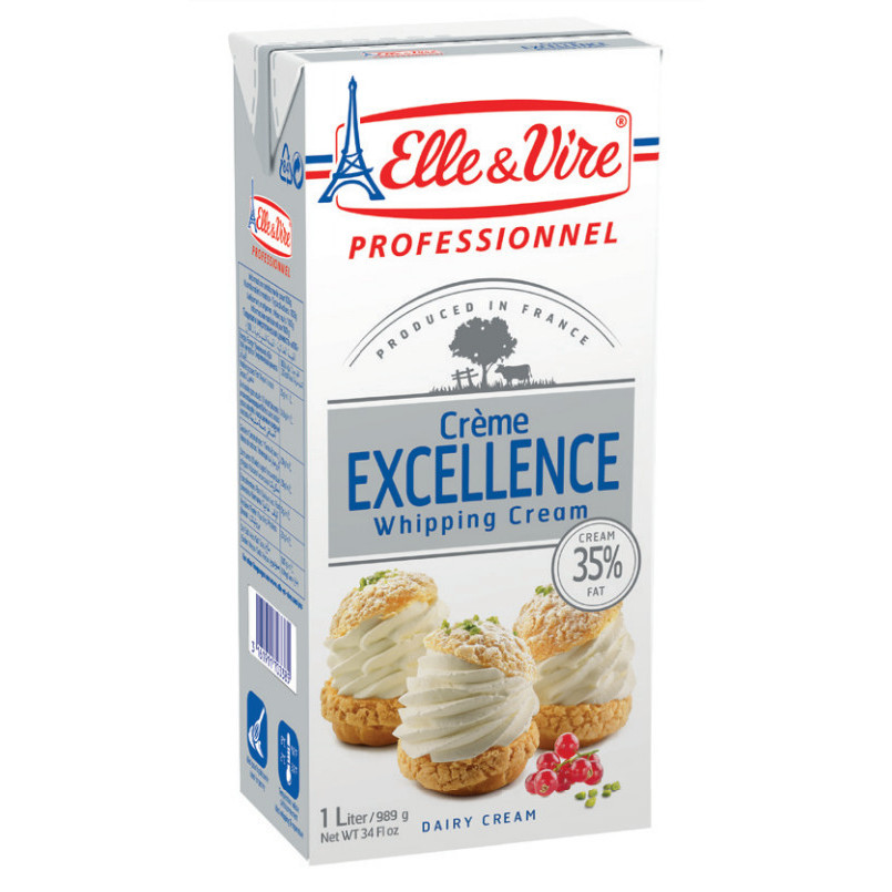

Elle & Vire Creme Excellence Whipping Cream 35% Fat 1Lt