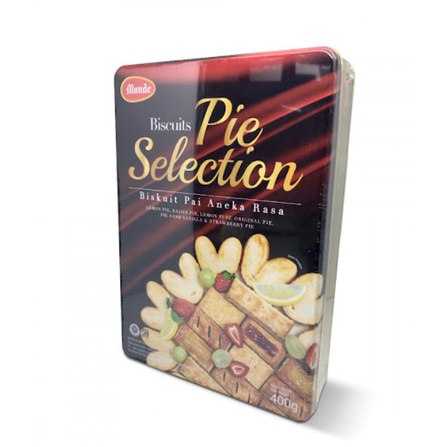 

Snack Biskuit Kaleng Monde Pie Selection - 800gr