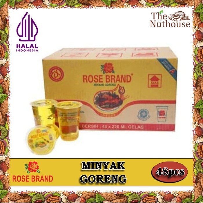 

ROSE BRAND Minyak Goreng Gelas dus / Cooking Oil Cup ctn - 220mL x 48 pcs [HALAL]