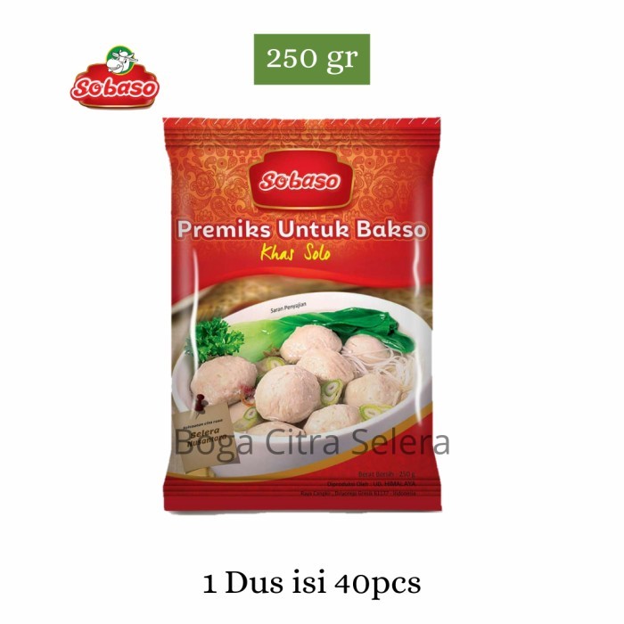 

Sobaso Tepung Bakso Adonan Khas Solo 250g (1 Dus)