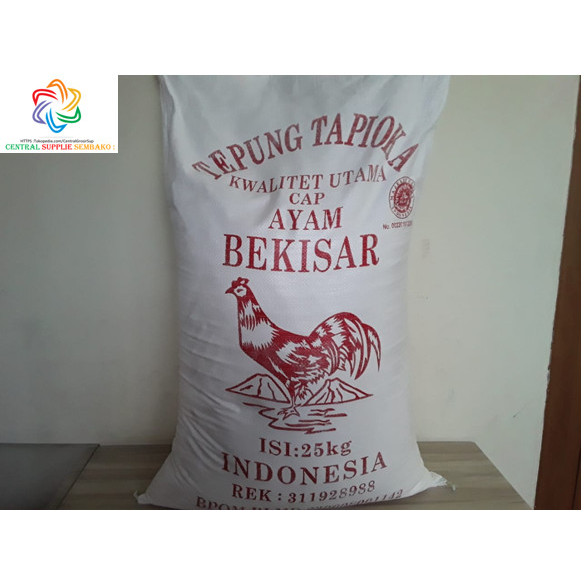 

Tepung Tapioka Cap Ayam [25 kg / 1 karung ]