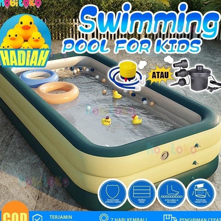 ReadyKapasitas Tinggi Kolam Renang Anak Kolam Renang Rumah Anak-Anak Bayi Lebih Tebal Orang Dewasa D