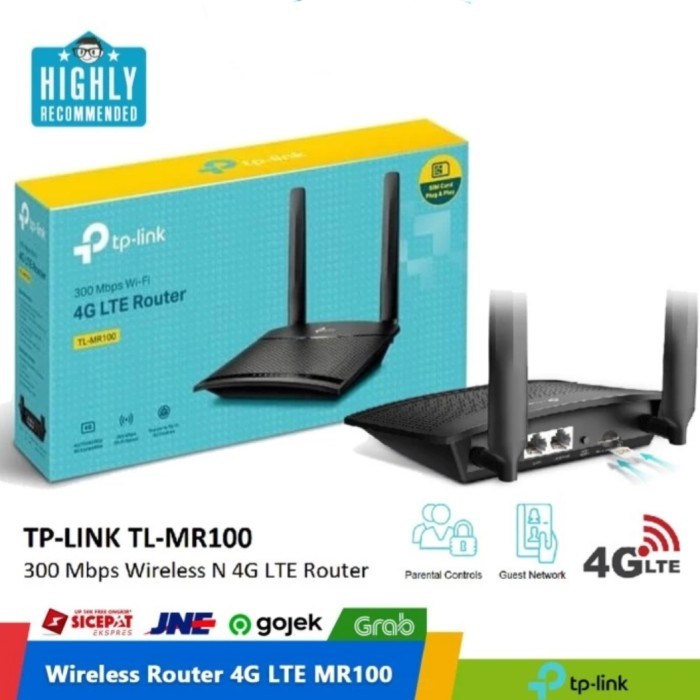 Modem Router Wifi 4G LTE TP-LINK TL-MR100 Unlock All Operator