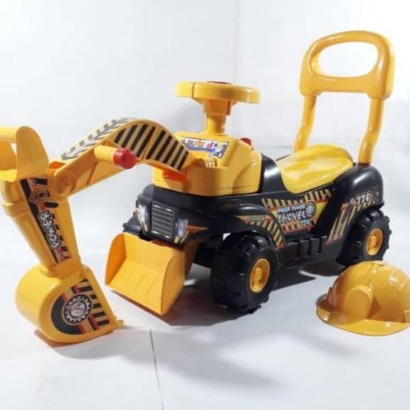 Mainan Excavator Dorong/Beko Dorong Anak Mainan Mobil Dorong Anak Laki Laki