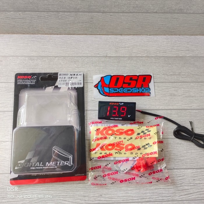 Voltmeter Koso Original Universal Motor Dan Mobil