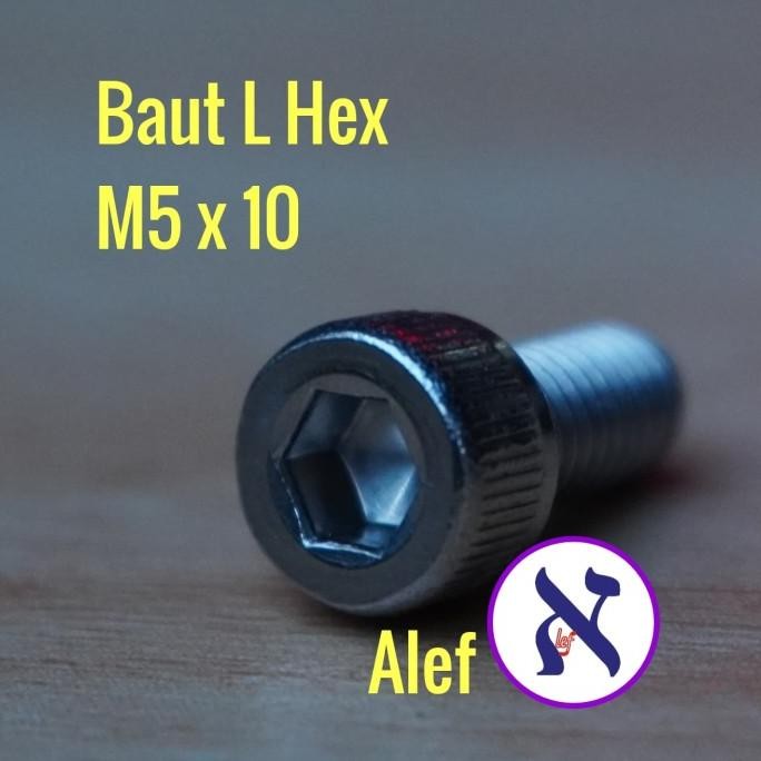 Baut L Stainless Steel M5 X 10 Stenlis