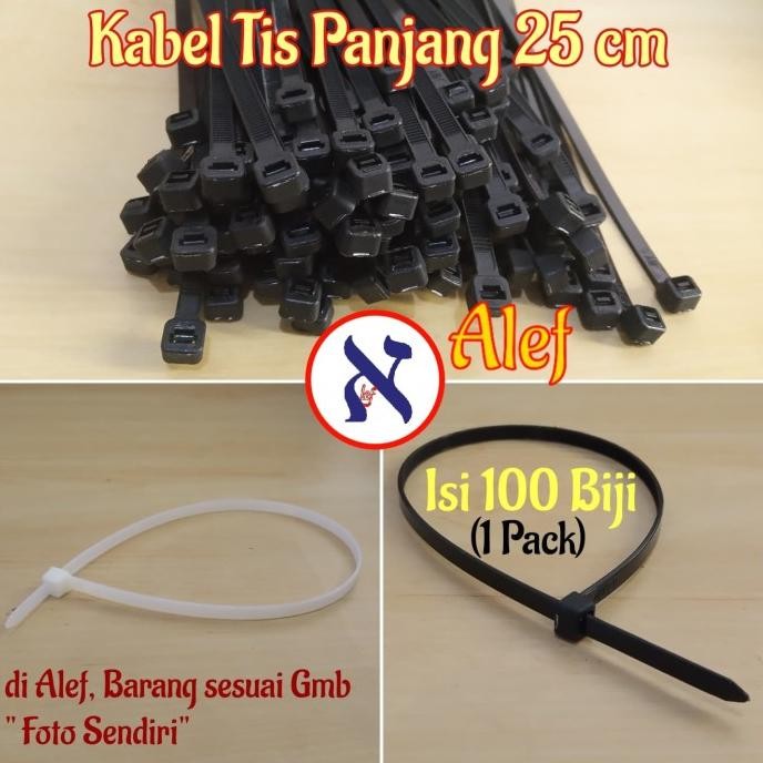 

Kabel Cable Tie tis ties 250mm Tali ikat Nilon Nylon