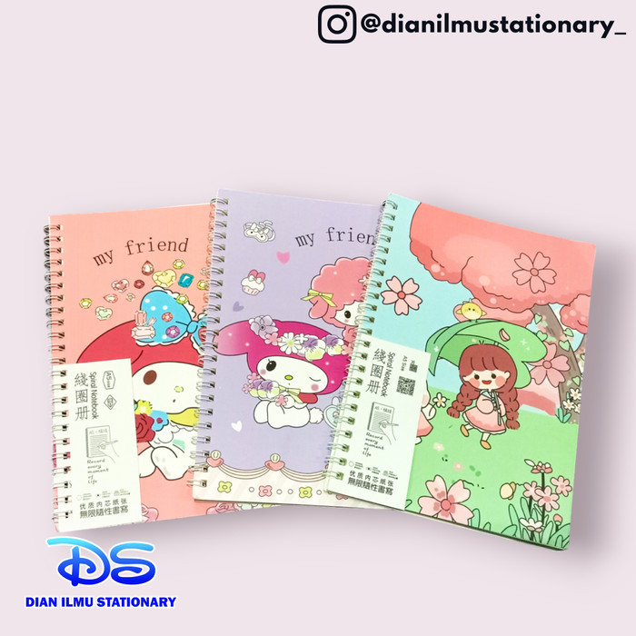 

'+'+'+'+] note book spiral A5 WZ 6525