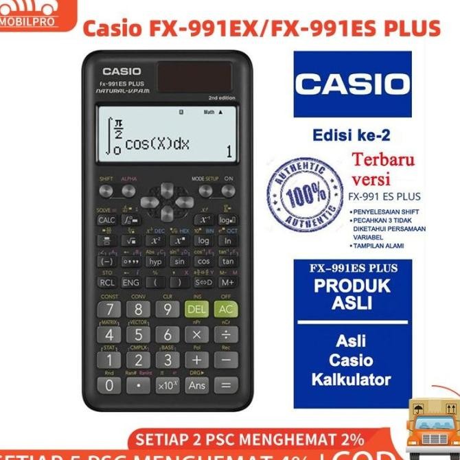 

NEW STOCK KALKULATOR SCIENTIFIC CASIO ILMIAH FX-991EX/991ES-PLUS KALKULATOR CASIO SCIENTIFIC CALCULATOR CASIO SCIENTIFIC