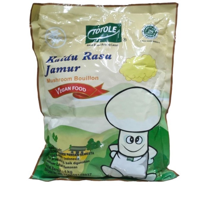 

Kaldu Penyedap Rasa Jamur Bubuk Granulated Mushroom Bouillon Powder Totole 1 Kg 1Kg