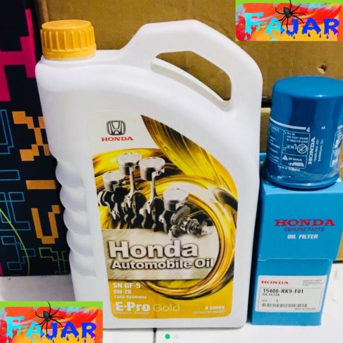 BEBAS ONGKIR - Oli mesin mobil honda epro gold OW-20 4liter mobilio brio brv hrv