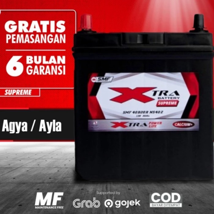 Xtra Supreme Aki Kering Calcium Untuk Ayla Agya