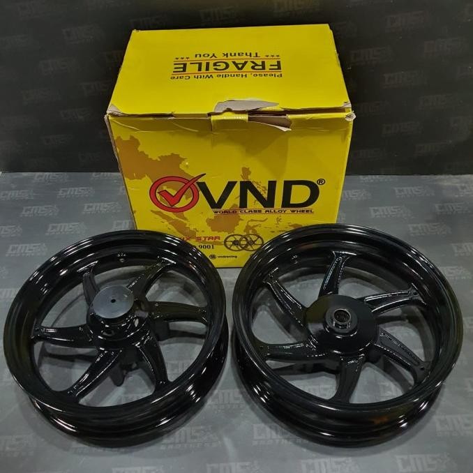 Velg Velek Racing VND Six Star R13 Yamaha New Nmax 2020 Hitam AGR