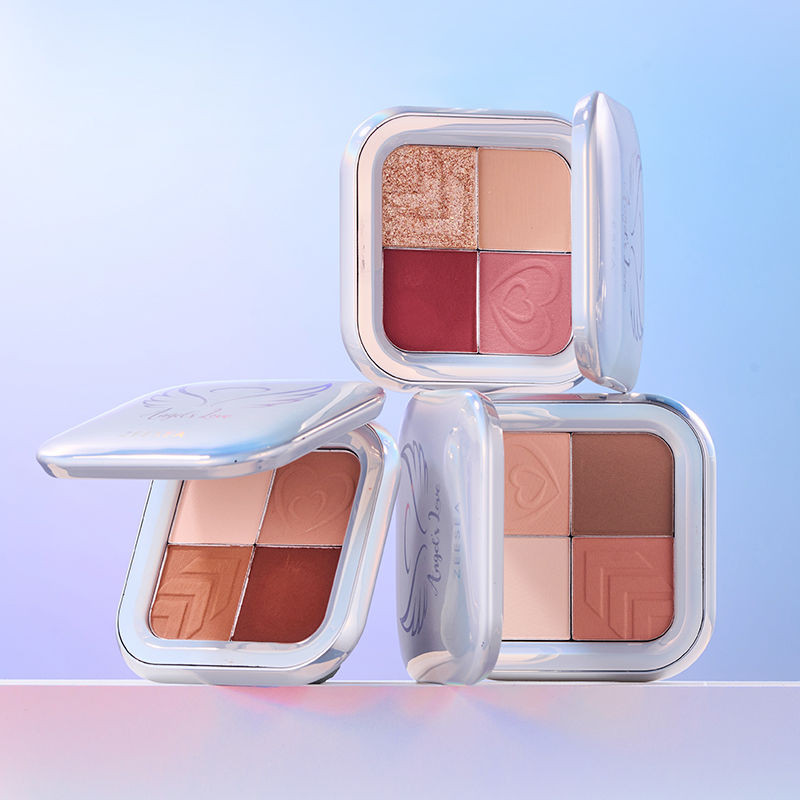 ZEESEA Four Color Eyeshadow Palette Milk Tea Tray Earth Color Matte Female Lazy Light Makeup