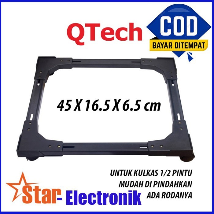 QTECH ALAS KULKAS/RODA KULKAS 1 PINTU/2 PINTU