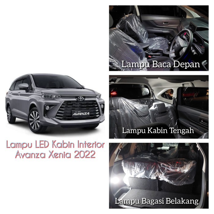 LAMPU KABIN PLAFON LED INTERIOR ALL NEW AVANZA XENIA 2022 FULL SET