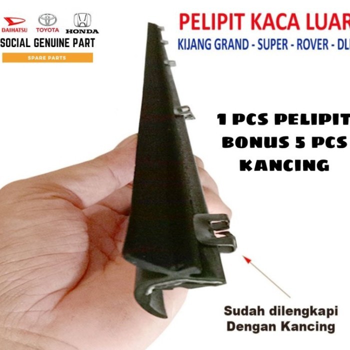 (TERBAIK) KARET PELIPIT KACA LUAR WEATHER STRIP SEMUA MOBIL UNIVERSAL