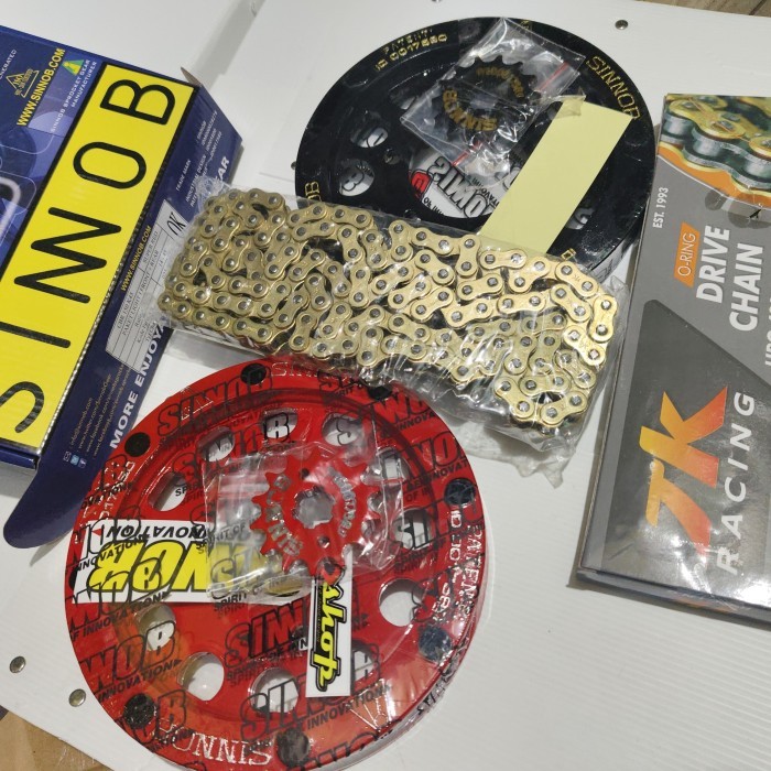 Gear Set 428 Sinnob Rantai Tk Gsx 150 R Gsx150 Bandit Racing Gold Ger