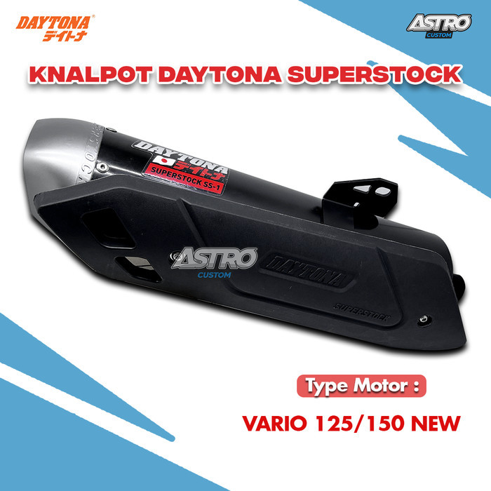 Knalpot Daytona Vario 125 150 Pcx 160 Vario 160 Superstock Exhaust
