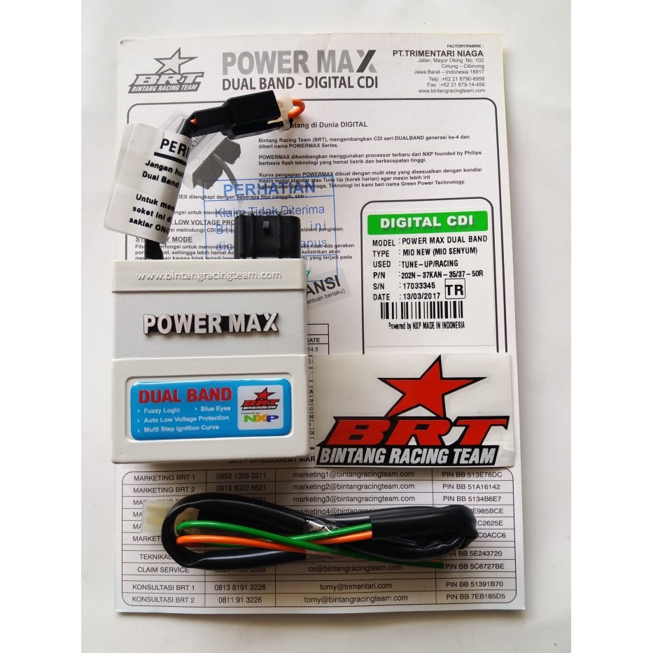 Cdi Brt Power Max Dualband - Mio New(Mio Senyum) (Tr)