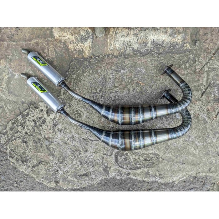 Knalpot Rxking Smr Kolong Pdk Scorpio Leher Cacing Plat Karat