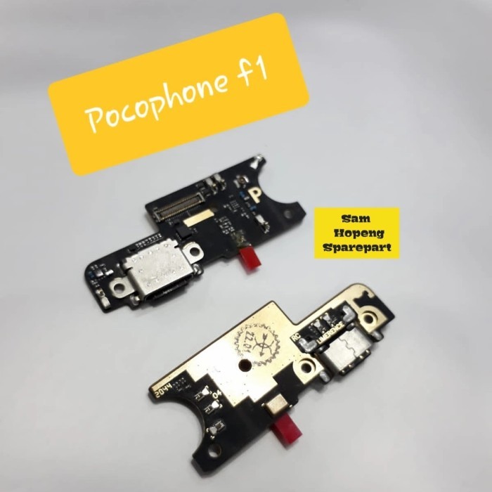XIAOMI POCOPHONE F1 FLEXIBLE FLEKSIBEL CONNECTOR CHARGER PCB CAS ORI
