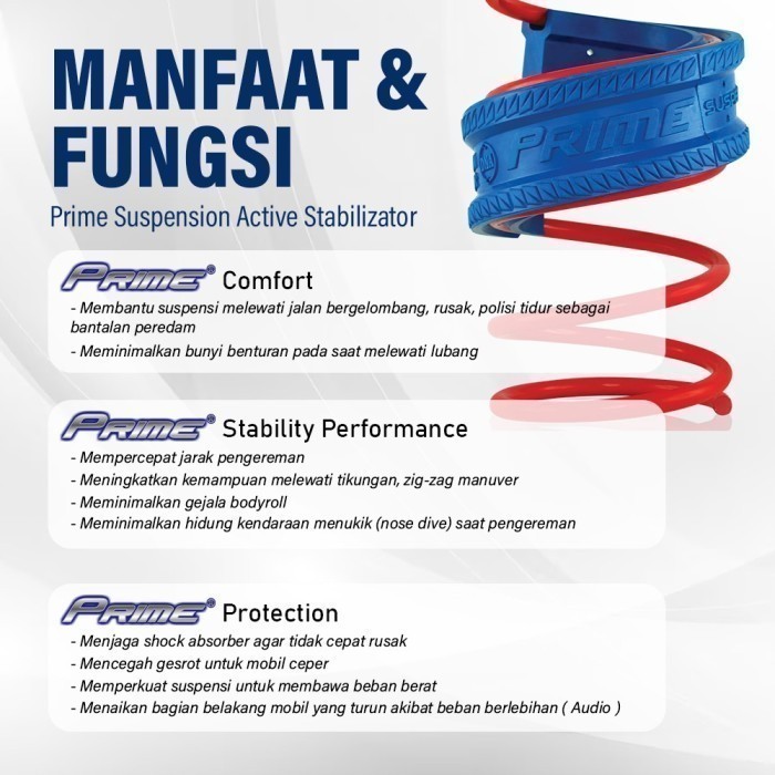 Prime Suspension/ Damper/ Spring Buffer Original (Semua Jenis Mobil)