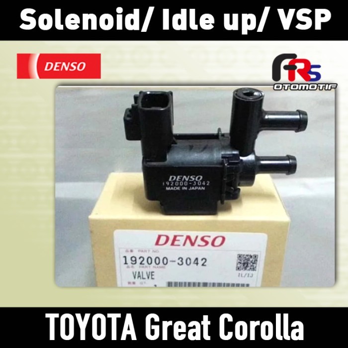 Solenoid Selenoid Idle Up Ac Vsp Ac Great Corolla Original 192000-3042