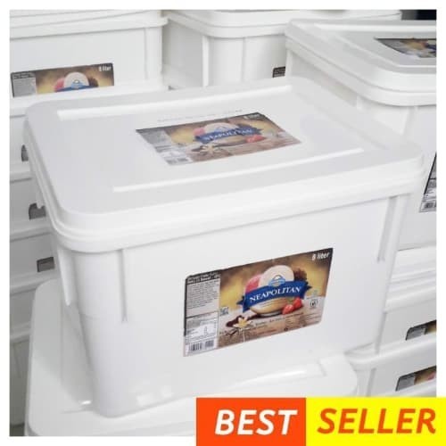 PRODUK TERBATAS Ember Es Krim 8 Liter Bekas Box Ice Cream Eskrim Kotak Wadah Tempat