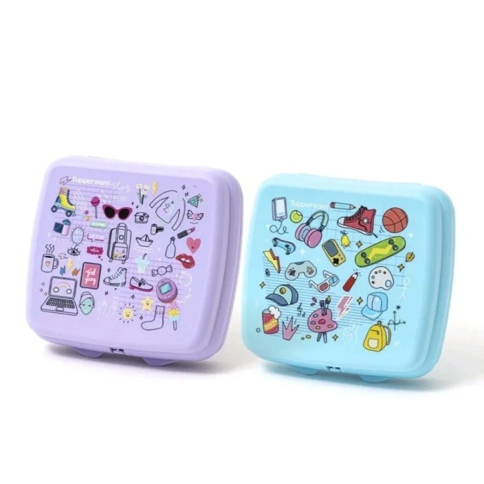 TERBAIK Wadah Bekal./ Tepak Makan Anak Sekolah Sandwich Keeper Tupperware