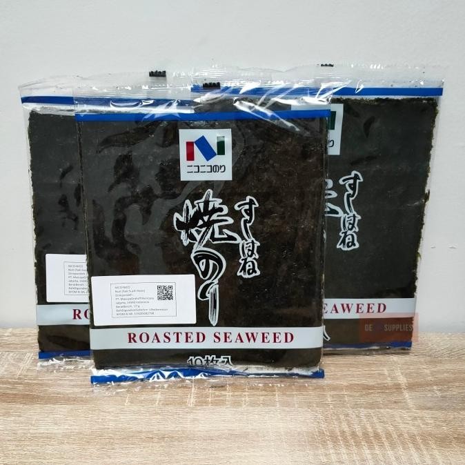 

Sushi Nori Nico Nico Roasted Seaweed 10lbr- Yaki Sushi Hane Rumputlaut