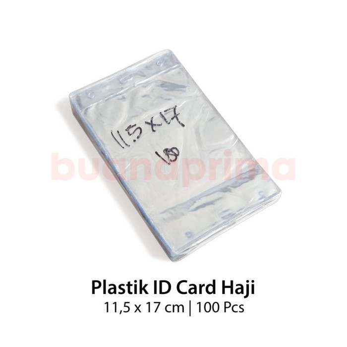 

Andra - Plastik Id Card Haji 11.5 X 17 Cm Isi 100 Pcs Name Tag Holder Panitia