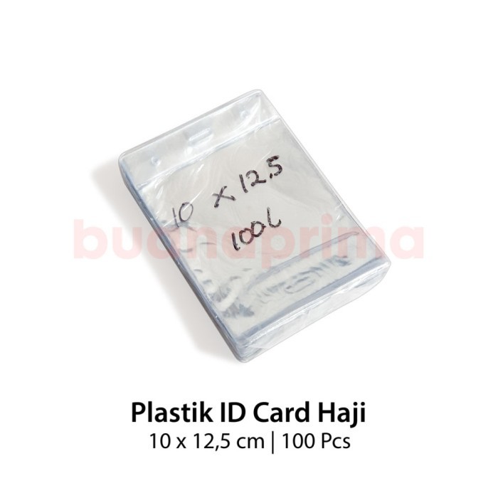 

Andra - Plastik Id Card Haji 10 X 12.5 Cm Isi 100 Pcs Name Tag Holder Panitia