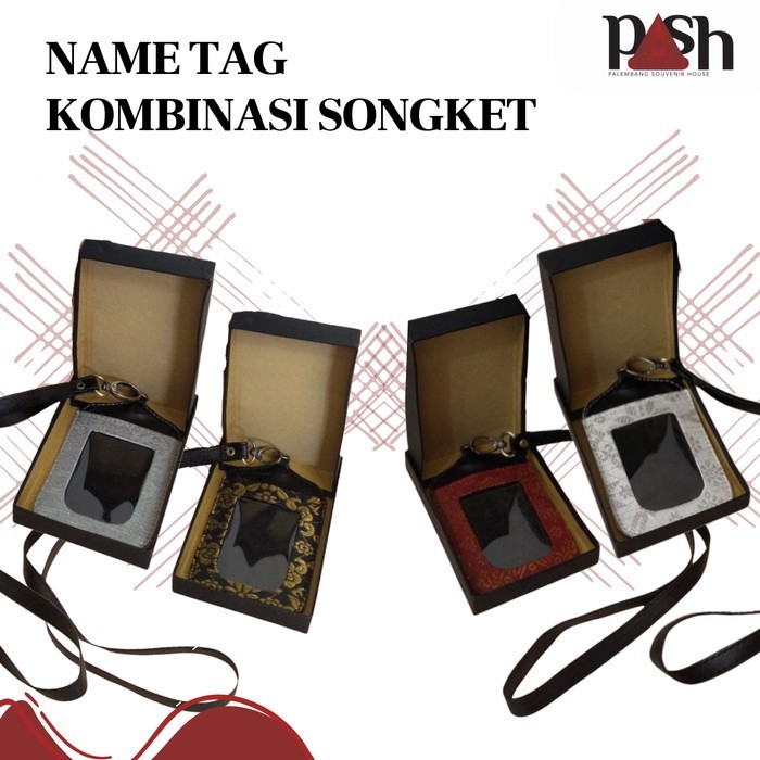 

Andra - Songket Pash - Id Card Holder Songket I Name Tag Songket