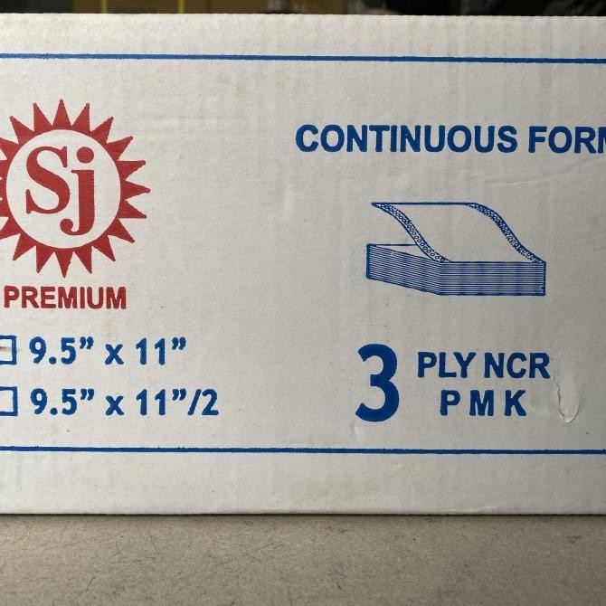 

NEW Continuous Form/ Kertas Komputer SJ 91/2x11 3Ply:2 (K3:2)