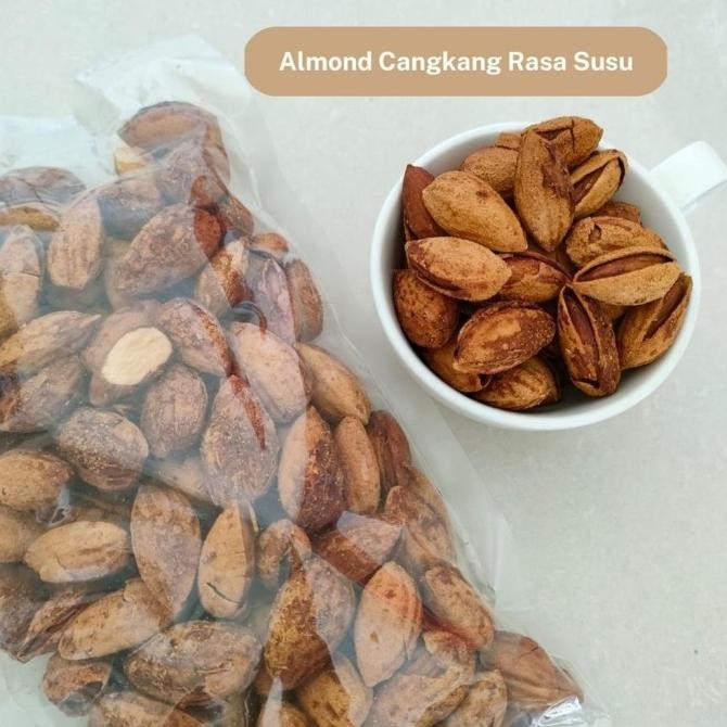 

Ready Kacang Almond Panggang Kulit Susu Roasted Shell 1 Kg - Selma