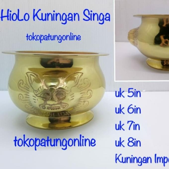 

Ready Hiolo Kuningan Singa Import uk 7in