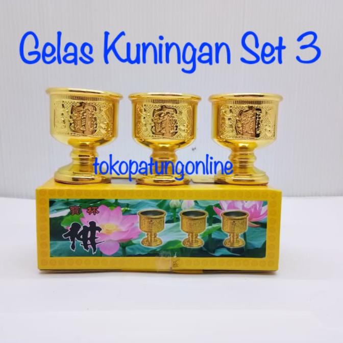

Ready Gelas Sembayang Kuningan Set 3