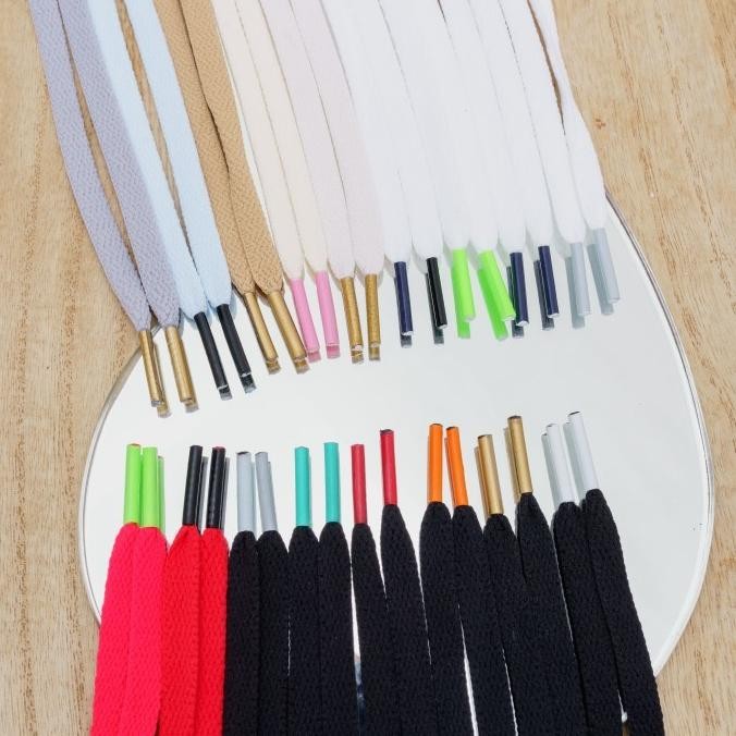 ORIGINAL Tali sepatu Nike Air Jordan Warna Black White 125cm/135cm E82JA