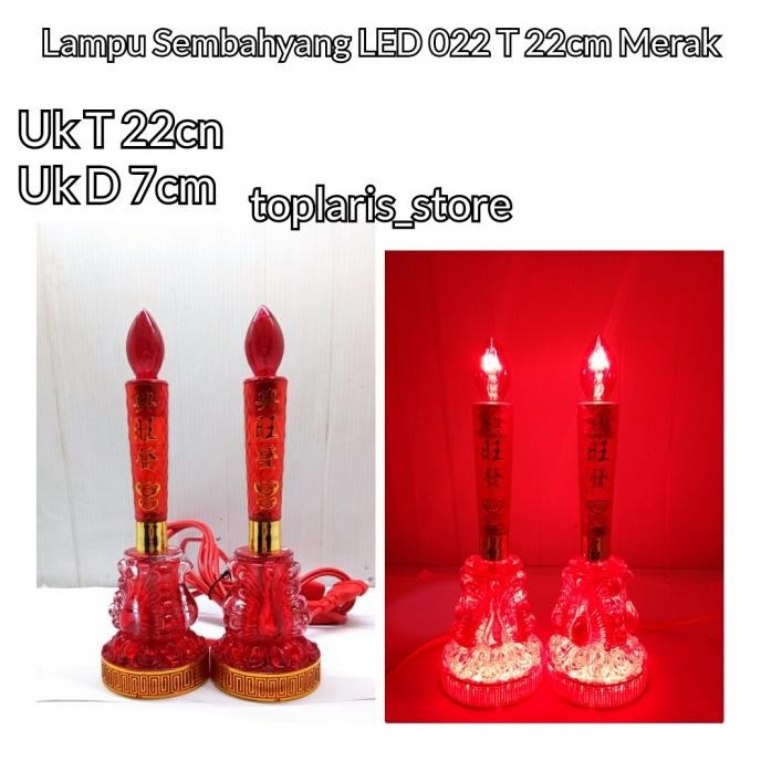 

Ready Lampu Sembahyang LED New 022 T 22cm Merak
