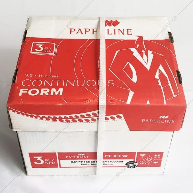 

BEBAS ONGKIR - Continuous Form Paperline 3 Ply Warna 9 1/2 x 11 in (K3 W)