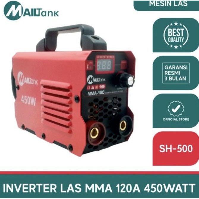 Las listrik 450 watt 120 ampere mma mesin travo inverter mailtank