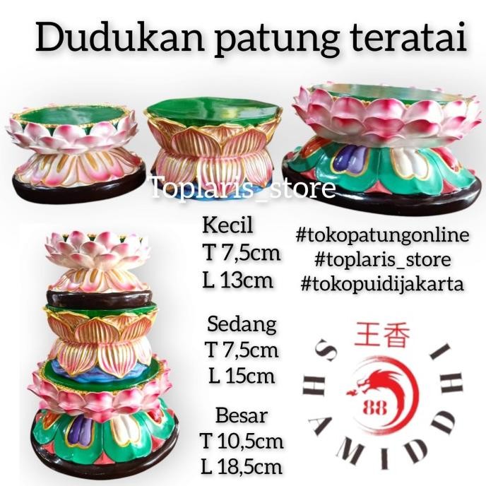 

Ready Dudukan Patung Teratai Bulat 023