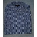 Kemeja Kerja / Kemeja Pria Cole Lengan Pendek Putih Biru Garis