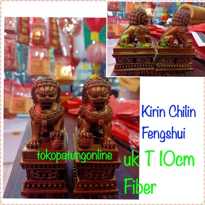 

Ready Patung Singa Langit Penjaga Pintu 5in Kirin Klin Chilin